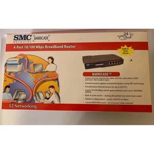 Barricade 4-Port 10/100‎ Mbps Broadband Router - Black